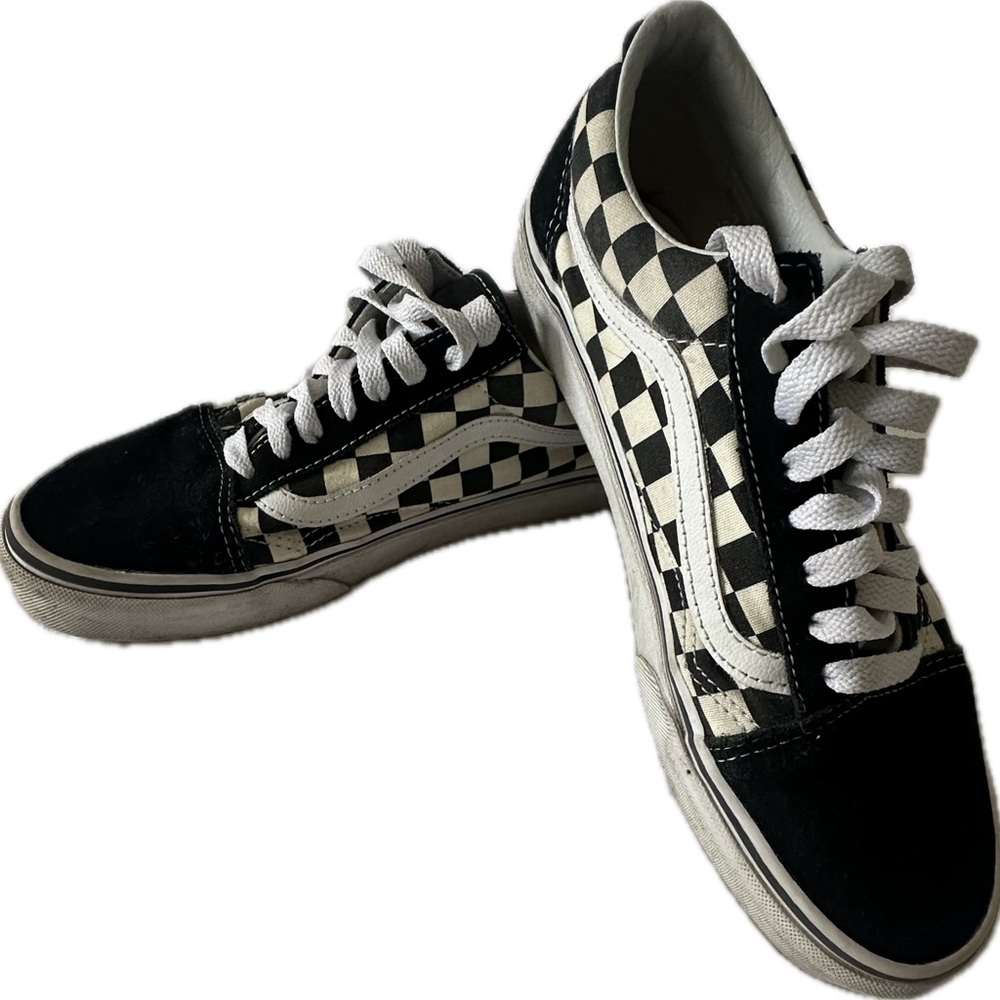 Vans Black and White Checkerboard Old Skool Sneakers